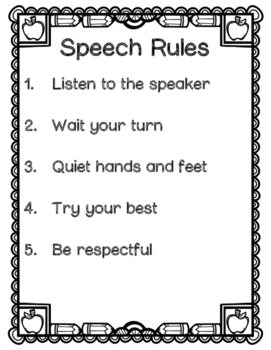 writing speech rules