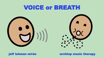 Preview of Speech Therapy Songs & Videos - Voice Or Breath (BUNDLE)
