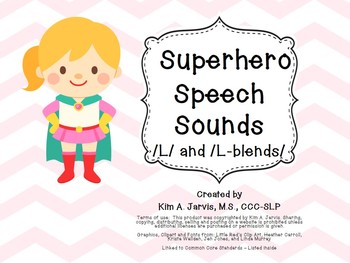 Preview of Speech Sound Articulation L and L Blends