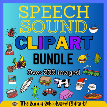 Preview of Speech Sound Clipart Bundle! (Over 200 images!) - Phonemic Awareness