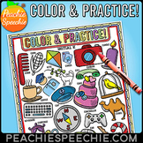 Speech Sound Coloring Pages: Articulation Coloring Book