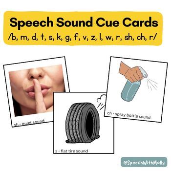 Preview of Speech Sound Cue Cards
