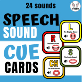 Speech Sound Cue Cards for Quick Articulation Therapy