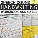 Speech Sound Handwriting Workbooks and Cards - S Sound