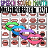 Speech Sound Mouth Clipart for Speech Therapy