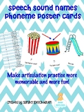 Speech Sound Names Phoneme Poster Cards: Articulation, Pho