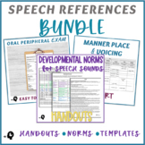 Speech References BUNDLE (Handouts, Norms, Templates)