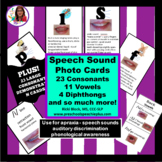 Speech Sound Cues Photo Cards For Consonants and Vowels