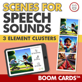 Speech Sound Scenes Boom™️ Cards Freebie for Complex 3 Ele