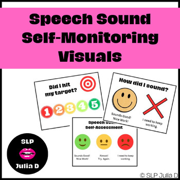 Preview of Speech Sound & Articulation Self-Monitoring / Self-Rating Visuals
