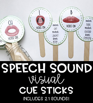 Preview of Speech Sound Visual Cue Sticks