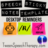 Speech Sticky Notes Desktop Reminders: /R/