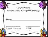 Speech Student Graduation Certificate-Fish Theme