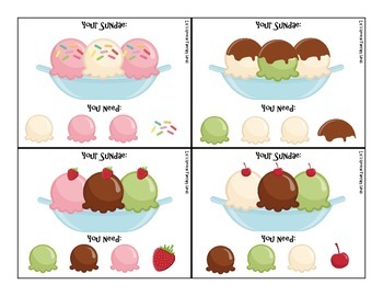 Speech Sundaes - open ended game for speech and language therapy by Liz ...