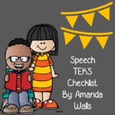 Speech TEKS Checklist