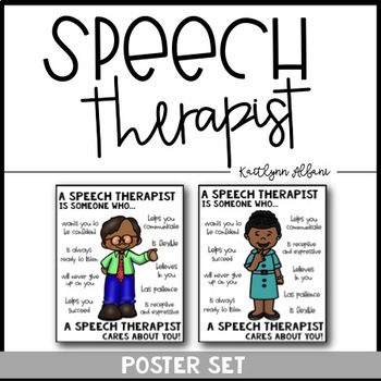 Preview of Speech Therapist Poster [Someone Who]