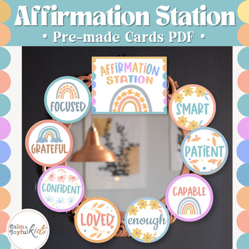 Preview of Speech Therapist Posters Preschool SLP Therapy Decor Room Affirmation Station