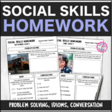 Speech Therapy 10 Month Social Skills Homework Interactive