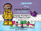 Speech Therapy 4 Spring Holiday Bundles Get 1 Free