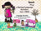 Speech Therapy 4 Spring Language Bundles Get 1 FREE