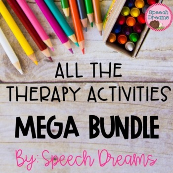 Preview of Year Round Speech Therapy Activities  MEGA BUNDLE for Articulation and Language