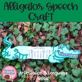 Speech Therapy Alligator Craft | Articulation and Language