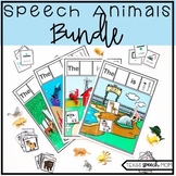 Speech Therapy Articulation and Language Animals BUNDLE