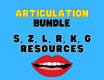 Preview of Speech Therapy Articulation Bundle