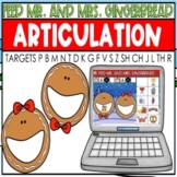 Speech Therapy Articulation Christmas BOOM CARDS | FEED MR