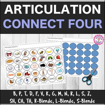 Preview of Speech Therapy Articulation Connect Four