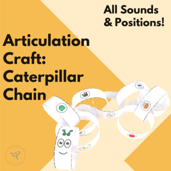 Speech Therapy Articulation Craft: Paper Chain Caterpillar