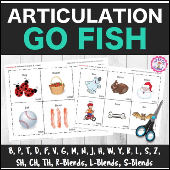 Speech Therapy Articulation Go Fish Decks All Sounds By Speech Therapy