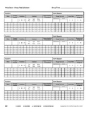 Speech Therapy: Articulation Group Data Sheet