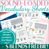 Speech Therapy Articulation, Language, & Vocabulary Sheets