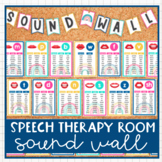 Speech Therapy Articulation Sound Wall Boho Rainbow