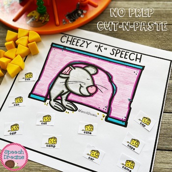 Preview of Speech and Language Therapy | Mouse Cheese Worksheets Game Companion