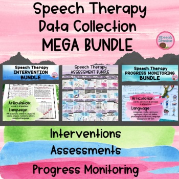 Preview of Speech Therapy Assessments for Intervention & Progress Monitoring | MEGA BUNDLE