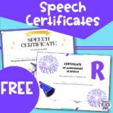 Preview of Speech Therapy Award Certificates