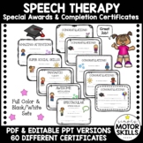 Speech Therapy - Awards & Certificates - Grad - Write on P