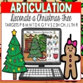 Speech Therapy Christmas BOOM CARDS for Articulation | Dec