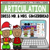 Gingerbread Speech Therapy Boom Cards for Articulation
