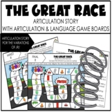 Speech Therapy BOOM CARDS Articulation Story and Board Gam