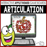 Fall Speech Therapy Games | Apple Themed