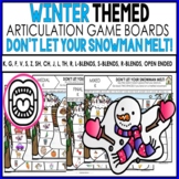 Speech Therapy Winter BOOM CARDS for Articulation | DON'T 