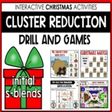 Speech Therapy BOOM CARDS for Christmas & Cluster Reductio