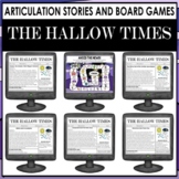 Speech Therapy Halloween Articulation Stories and Games