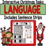 Christmas Speech Therapy Boom Cards for Language