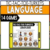 Speech Therapy BOOM CARDS for Language & Thanksgiving | TI