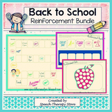 Speech Therapy Back to School Reinforcement Games