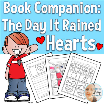 Preview of Speech Therapy Book Companion: The Day It Rained Hearts